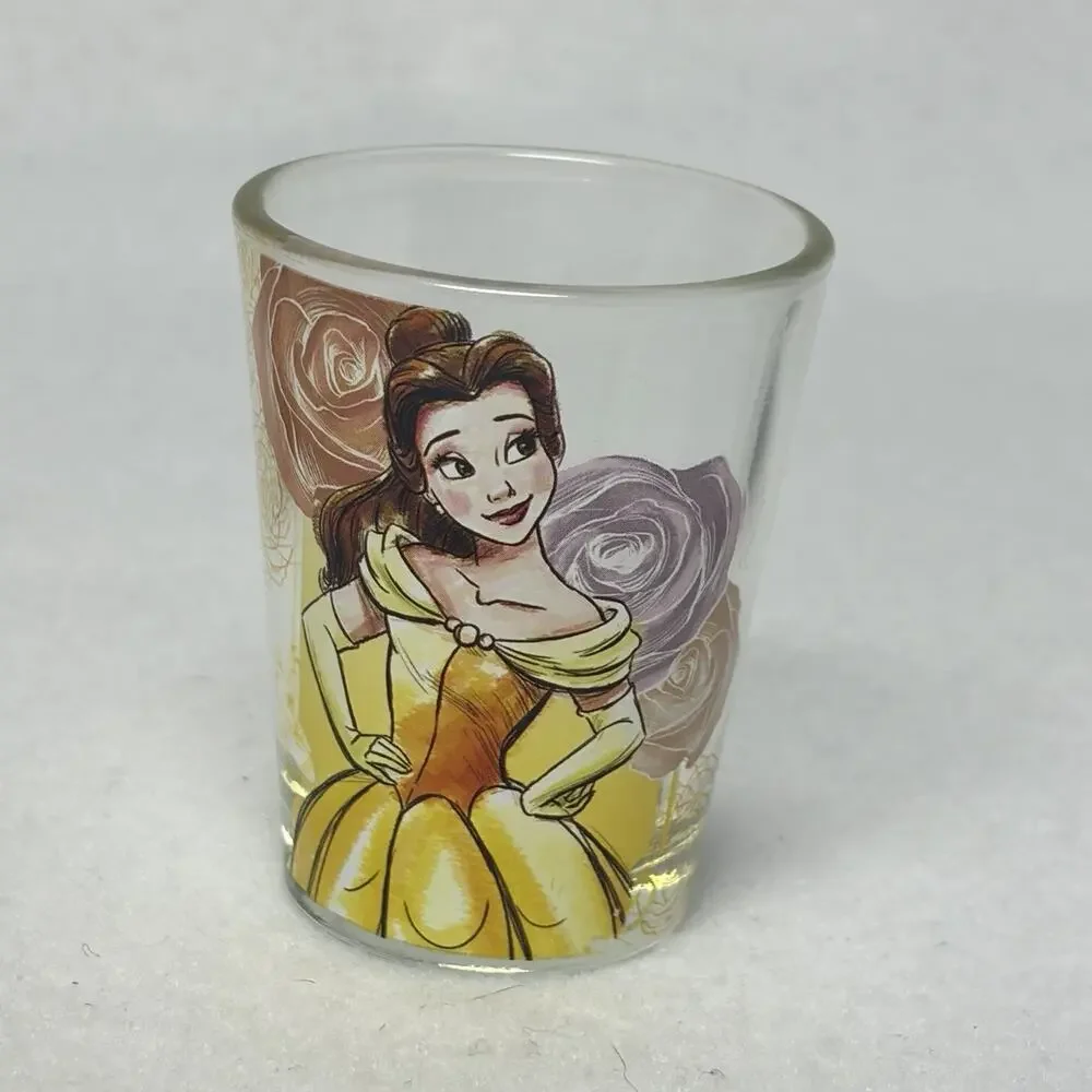 Disney Beauty & The Beast Set of 4 Shot Glasses Set / 1.5 oz Glass Open Box